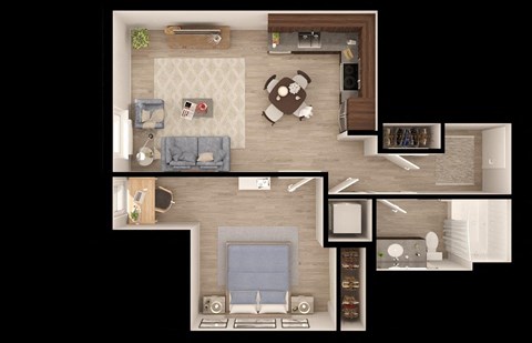 Anthem PDX Apartments C4b Floor Plan